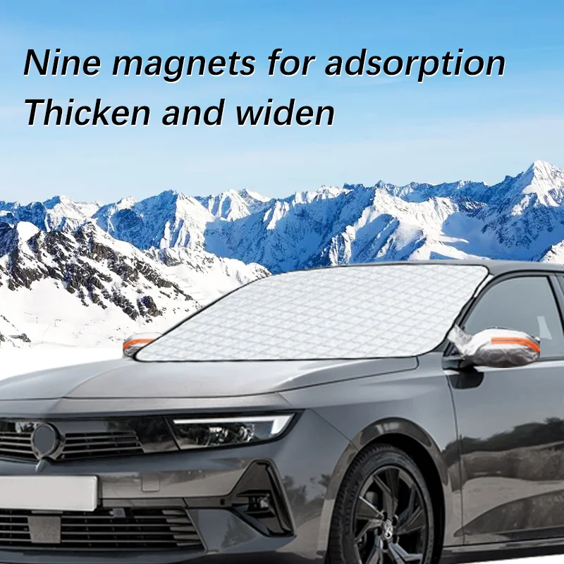 

Magnetic Car Windshield Snow Cover Winter Ice-Frost Guard Sun Shade Protector For Opel Astra 2005-2019 Exterior Accessories