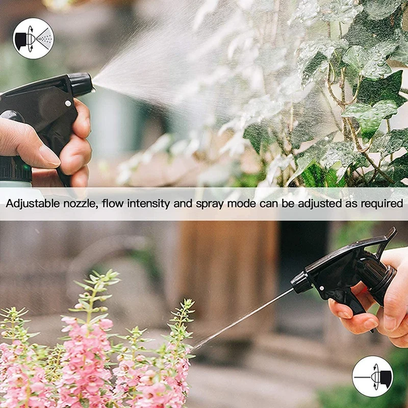 Garrafas de spray de água para limpeza de garrafas de spray de água garrafas vazias pulverizador de gatilho para jardinagem refrescar ar, 500ml-able