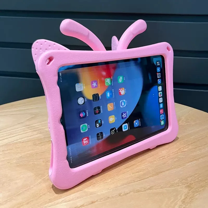 Butterfly bracket is suitable for iPad tablet protective case, silicone anti-fall all-inclusive soft shell