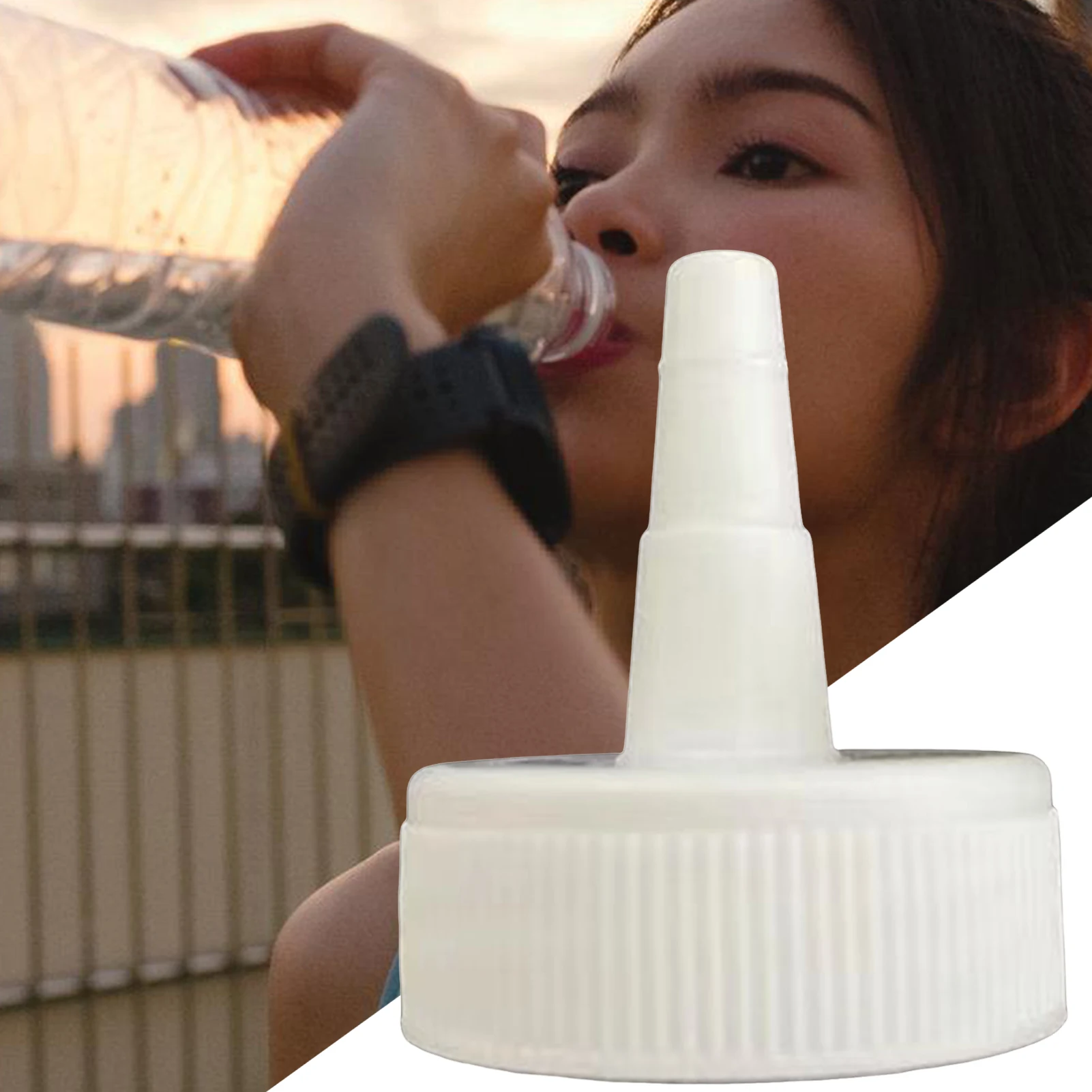 Bottle Caps Plastic Long Spout Nozzle Leakproof for Gardening Watering Oil Transfer Replacement Lids Durable Accessories