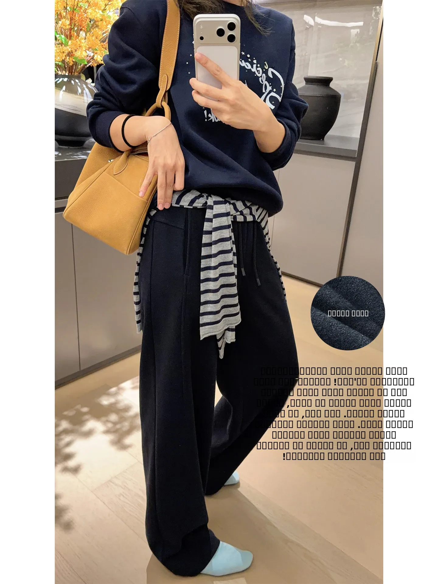 

Повседневные брюки MeiYang: комфортные, роскошные, на флисовой подкладке, прямого кроя, теплые, универсальные, с высокой талией, эластичным поясом, из полиэфирного волокна