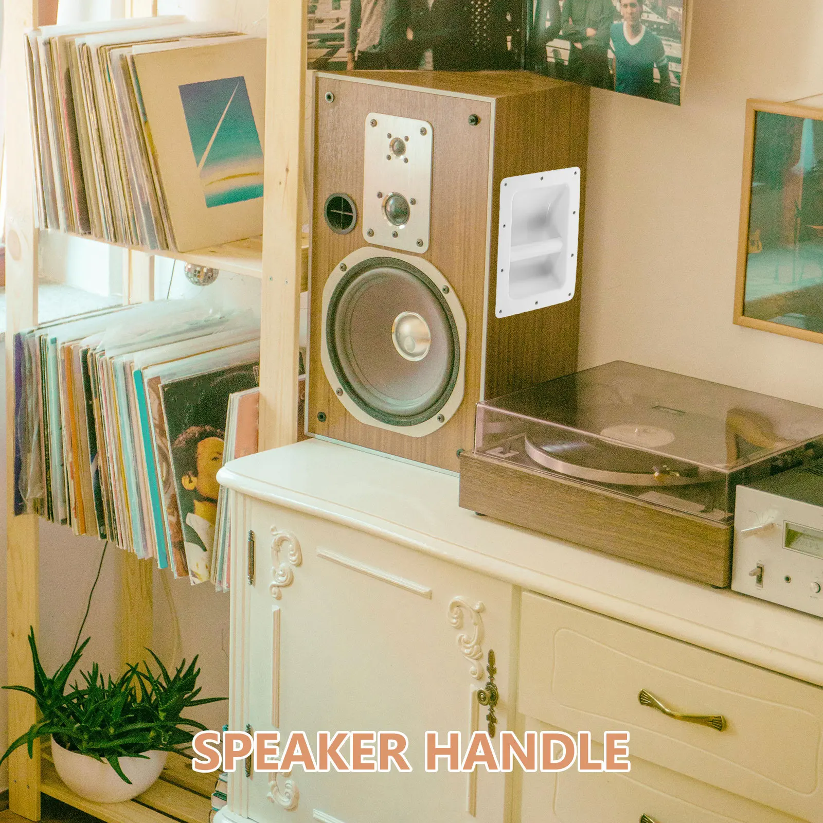 

Speaker Handle For Audio Equipment Sturdy Iron Construction Replacement Part Speaker Cabinets Outdoor Indoor Use