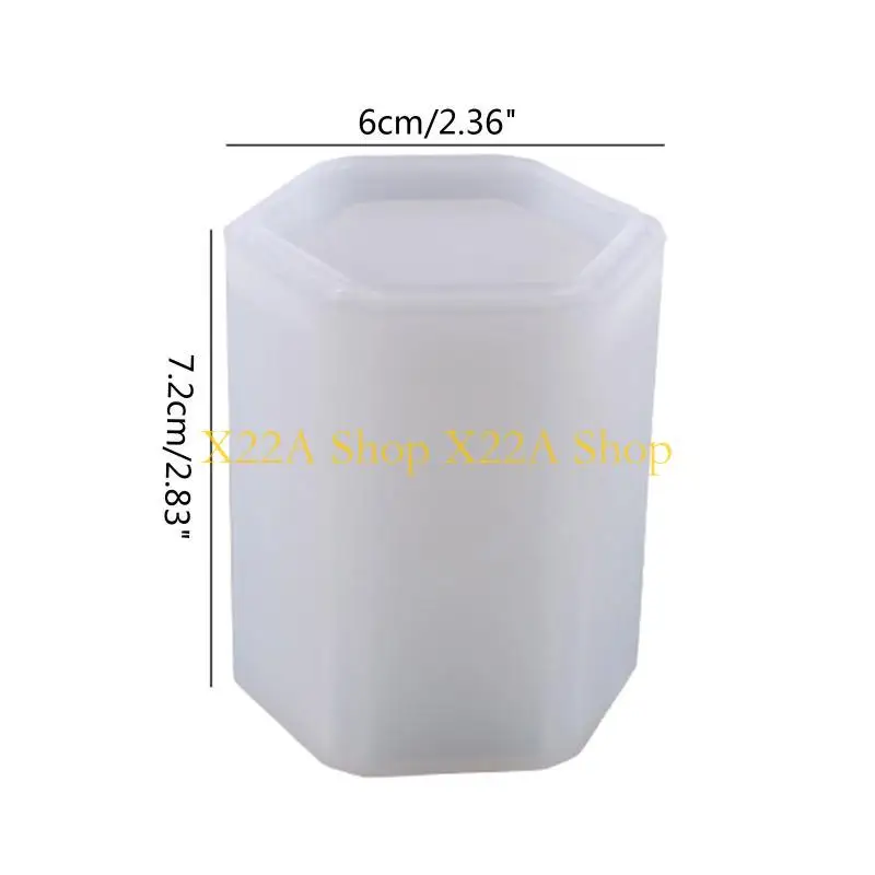 Unique Craft Making Pen Holder Supplies Silicone Mold for Handmade Expoy Plaster Makeup Brushes Lipsticks Containe