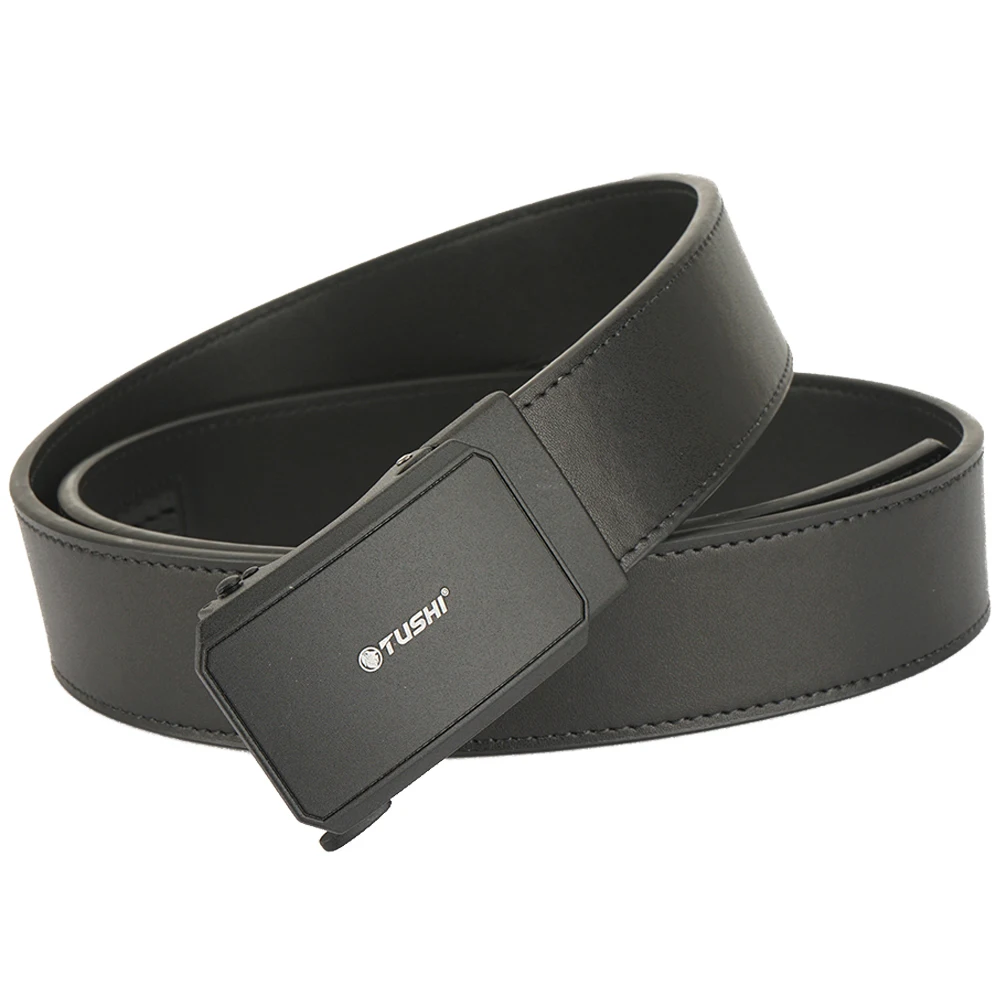 

TUSHI Модельер Тактический Ремень для Мужчин Высокое Качество Натуральная Кожа Мужской Ремень Сплав Пряжка Автоматический Ремень Деловой Ремень Мужской