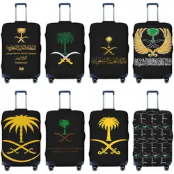 Emblem Of Saudi Arabia Suitcase Cover Holiday Fun Kingdom Of Saudi Arabia Luggage Accesories Cruise Trip Protection