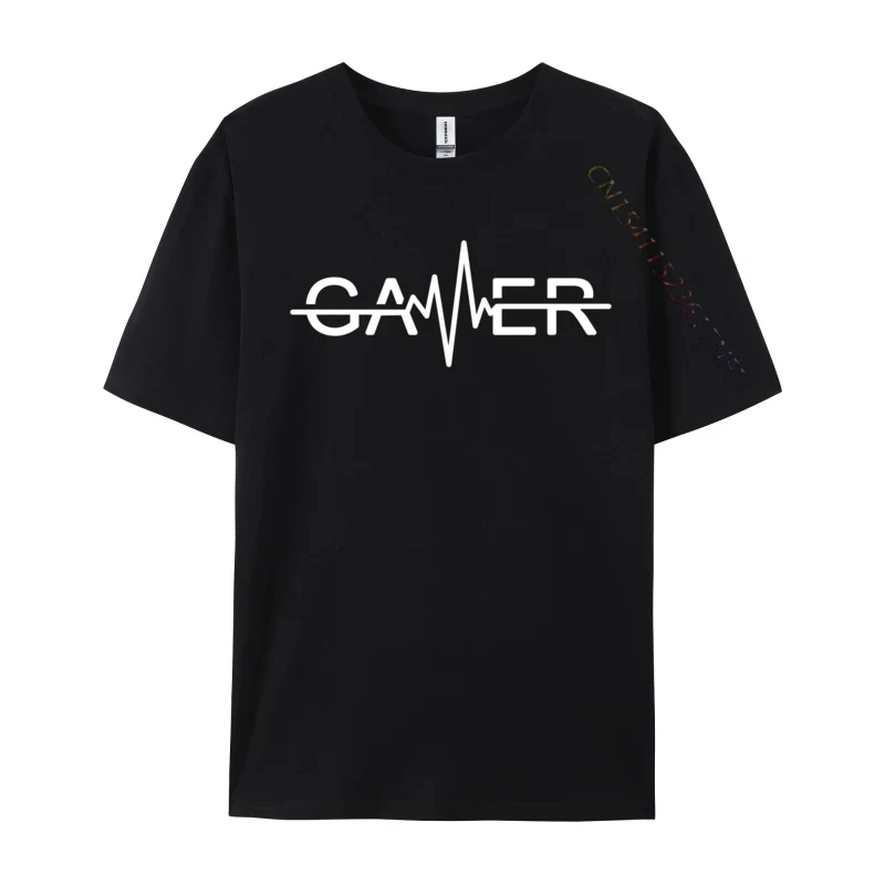 

Gamer Heartbeat Video Games Cosie Cotton Fabric Men's T Shirt Custom Fall T-Shirt Customized Sweatshirts 2024 Wholesale