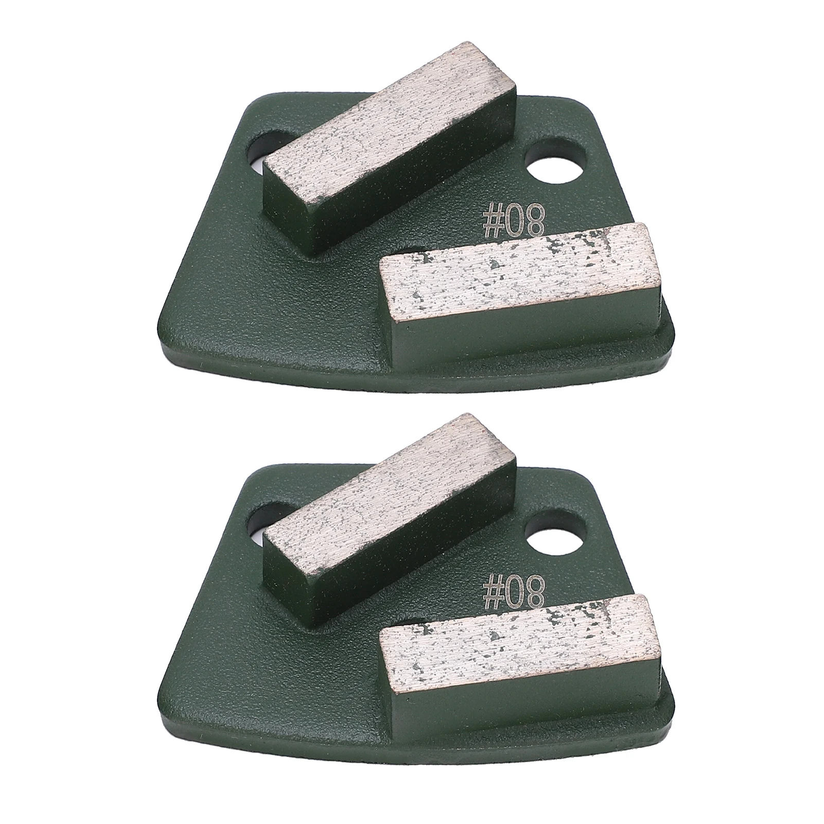 Sapatos De Moagem De Diamante, Piso De Concreto Trapézio, Corte Aggreesive, 2 Dentes Longos Verde 80 #, 3Pcs