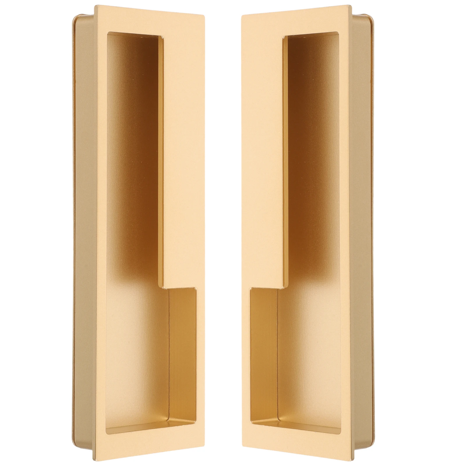 

2Pcs Recessed Hidden Cabinet Handles Zinc Alloy Sliding Door Pulls Cupboard Door Embedded Handles Rust Resistant Design