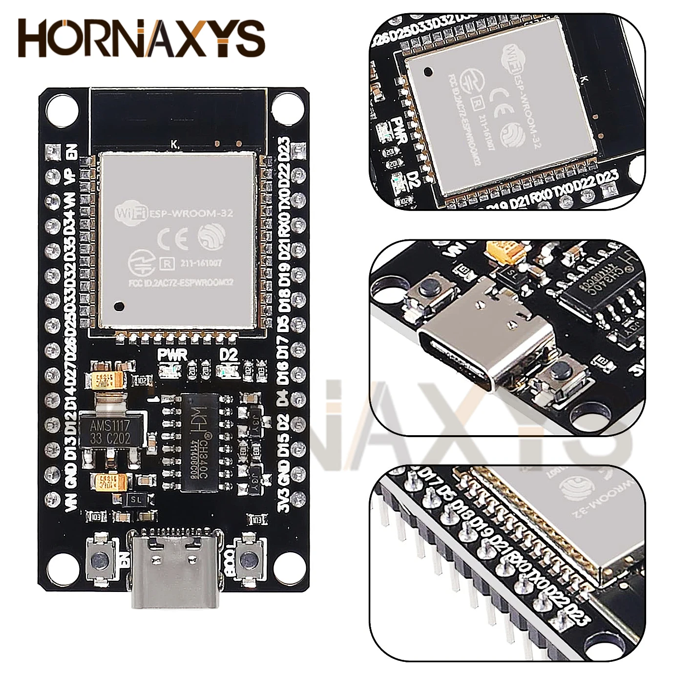 1-10 sztuk ESP32 WROOM-32 ESP32-S płytka rozwojowa WiFi + kompatybilny z Bluetooth TYPE-C ESP32 30Pin ESP32 Nodemcu moduł rozwojowy