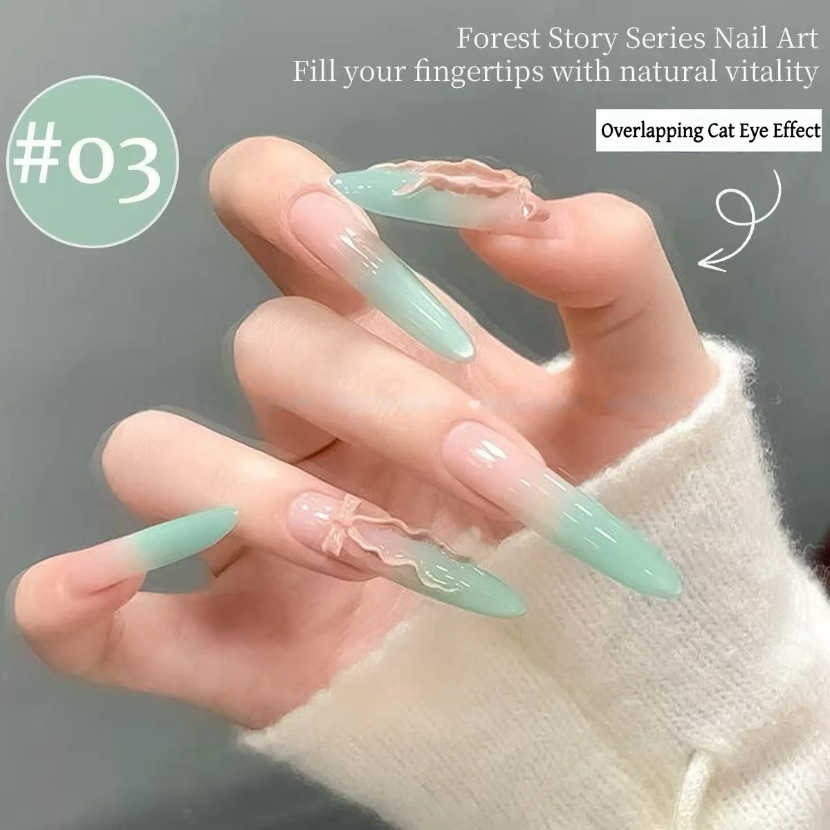 Spring and Summer Four Grid Nail Art Pat Gel