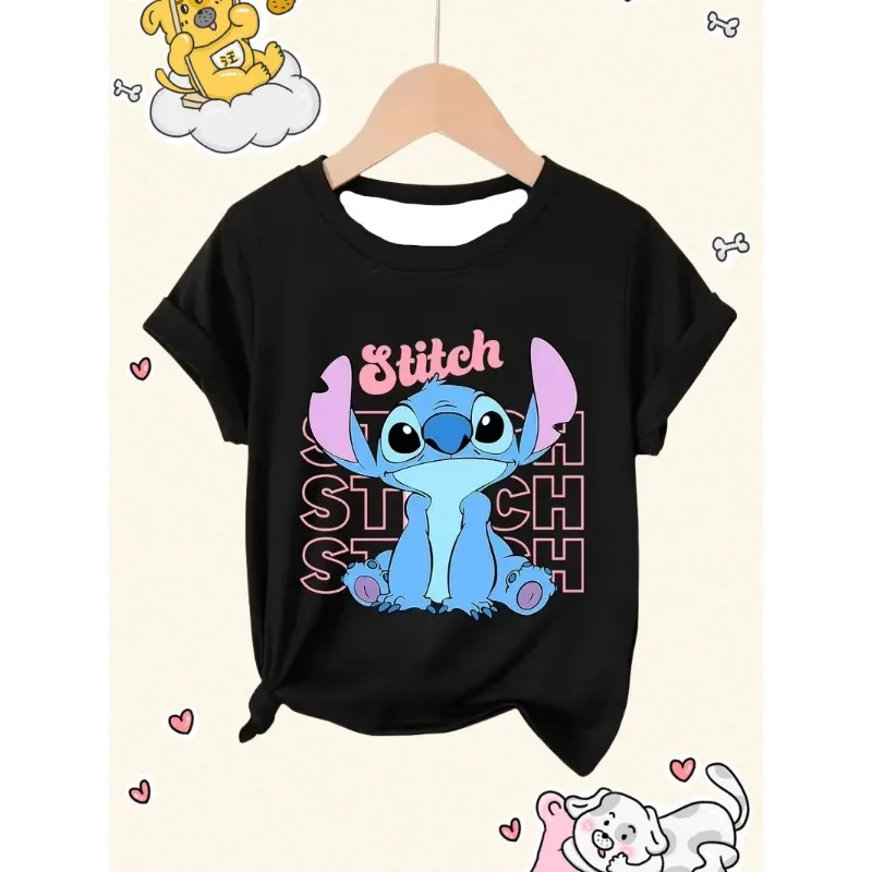 

MOTO-Disney Summer 3D Printed Cartoon Cute Pattern T-shirt for Daily Casual Comfort Top