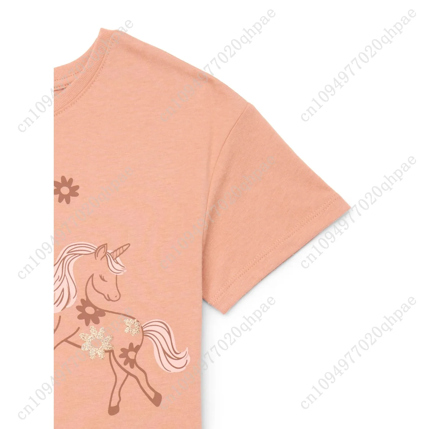 تي شيرت برسومات Wonder Nation Little Girls بأكمام قصيرة، مقاسات 4-10 #6