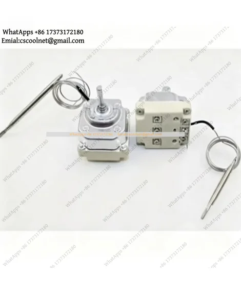 k3 6-Pin Capillary Thermostat 380V 16A 25A — Adjustable Temperature Controller Switch with Probe, 30–300°C
