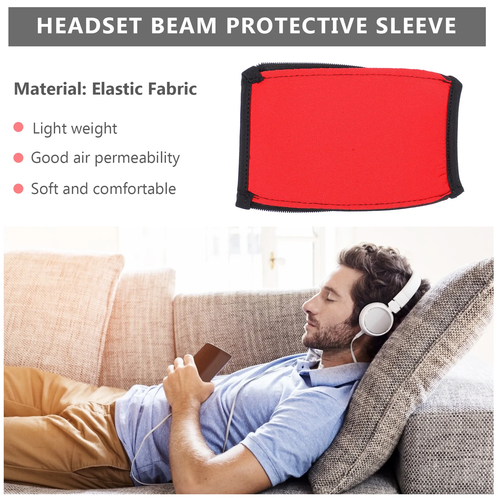 

1Pcs Earphone Cover High Quality Durable Replacement Headphone Pad Cushioned Soft Comfortable Shock Absorption Stand Pad