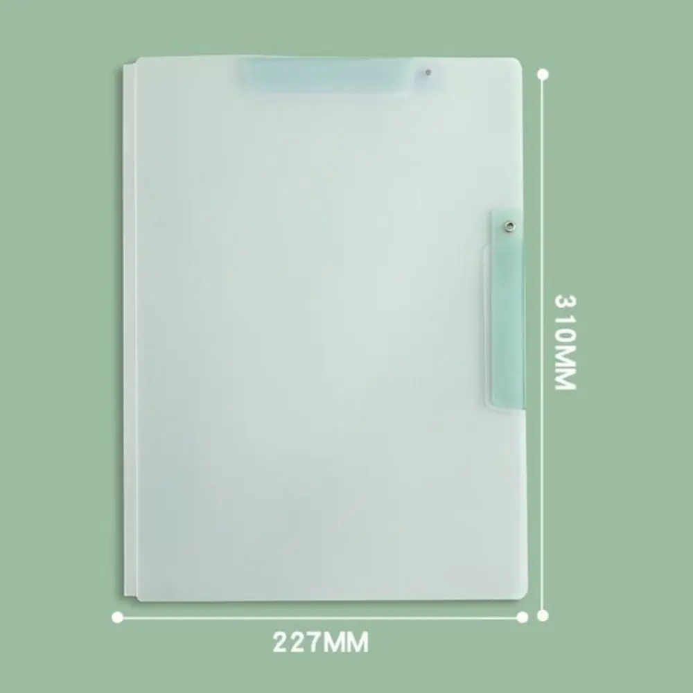 Portable PP A3/A4 File Folder Multicolor Double Rotating Clip File Organizer Loose Leaf File Binder School Office