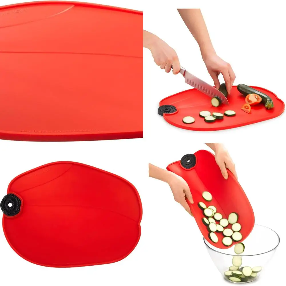 

Flexible Poppy Silicone Cutting Mat, 12 x 16 Large Size Kitchen Tool