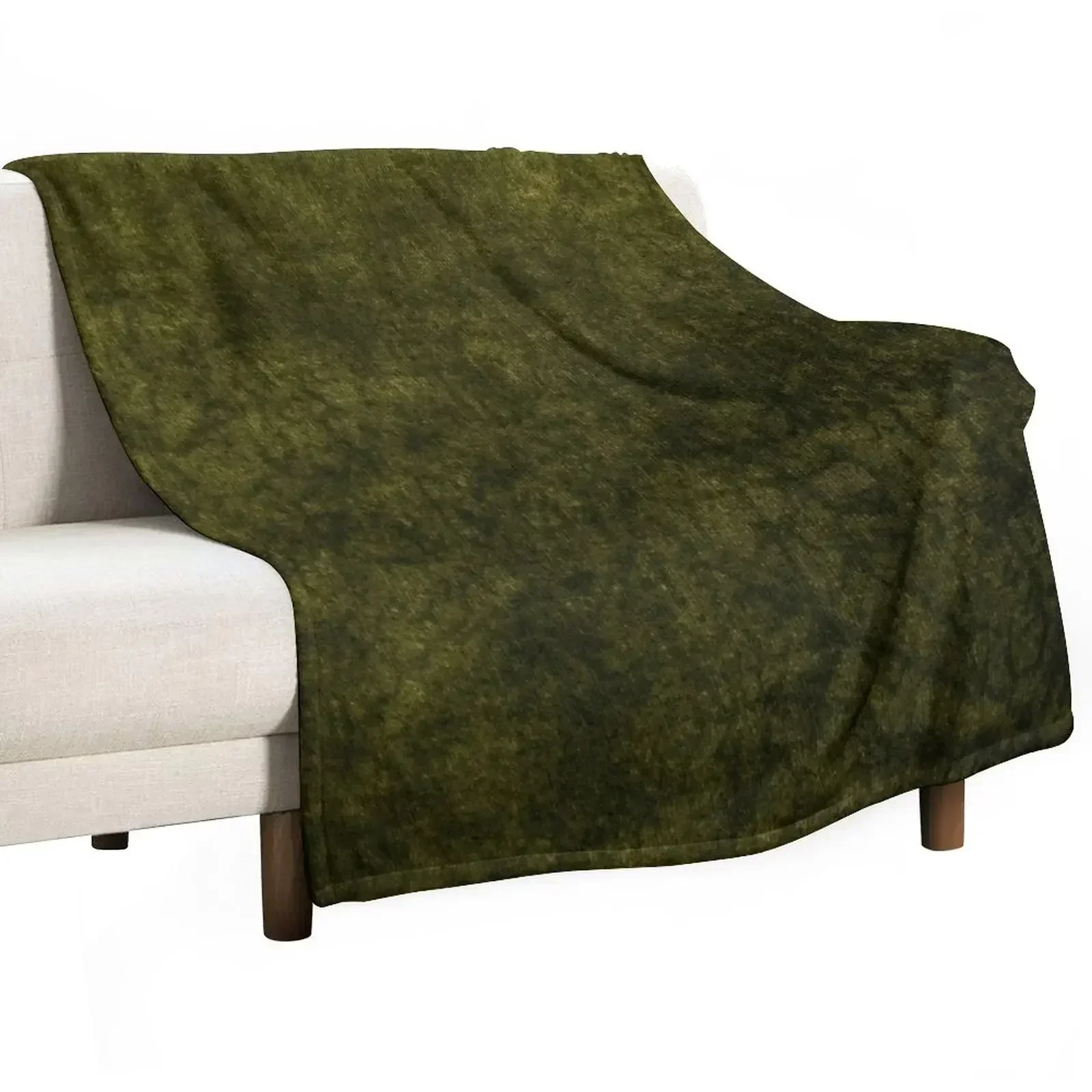 Olive Green Boudoir Velvet | Texture Throw Blanket Soft Beds Designers Sofa Blankets