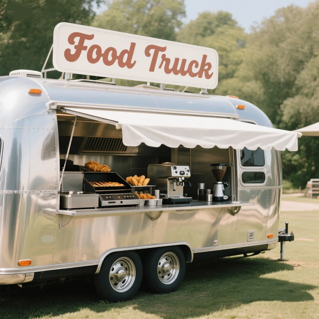 

Food Truck Trailer Food Trailer with Fully Kitchen Coffee Carts Ice Cream Trucks Fully Equipped Wholesale Price