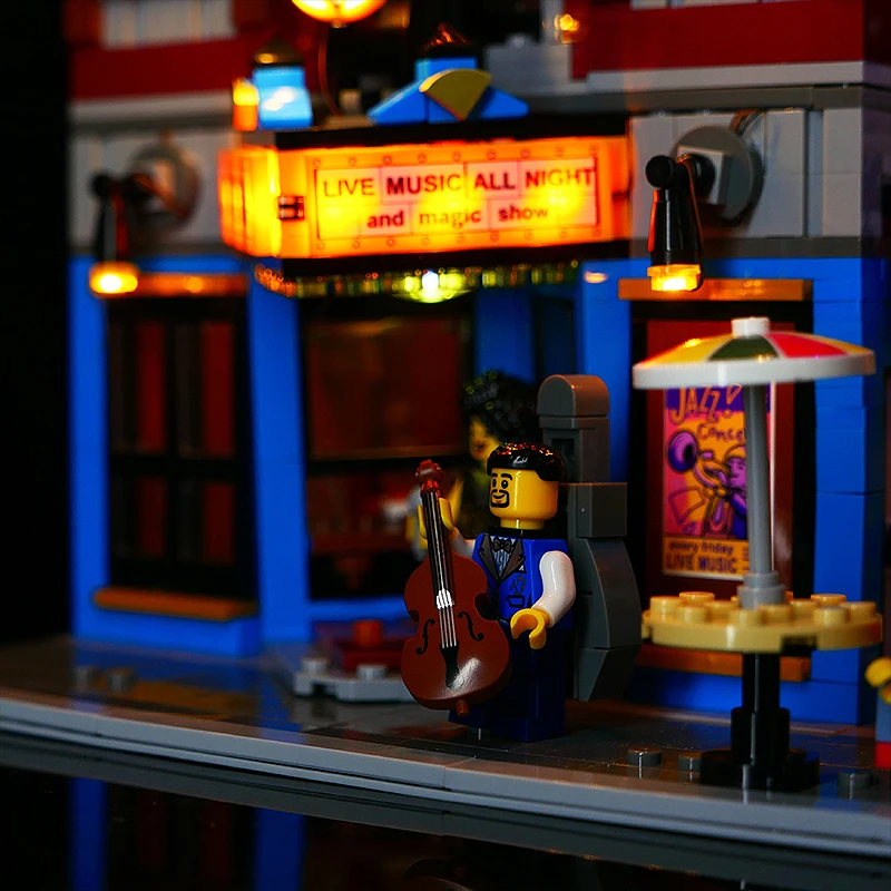 Diy LED Light Kit For LEGO 10312 Jazz Club & Pizzeria (Only LED Light,Without Blocks Model )