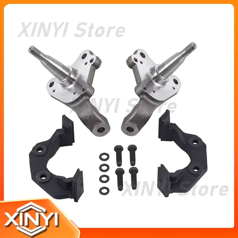 Front Disc Brake Spindle Conversion Kit with Caliper Brackets for Mopar B E Body