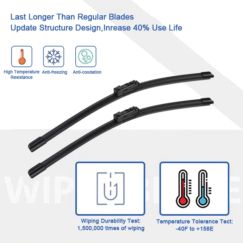 Front Wiper Blades Set For Range Rover Sport MK2 L494 Facelift 2018 2019 2020 2021  2022 Brushes Windshield Windscreen Window