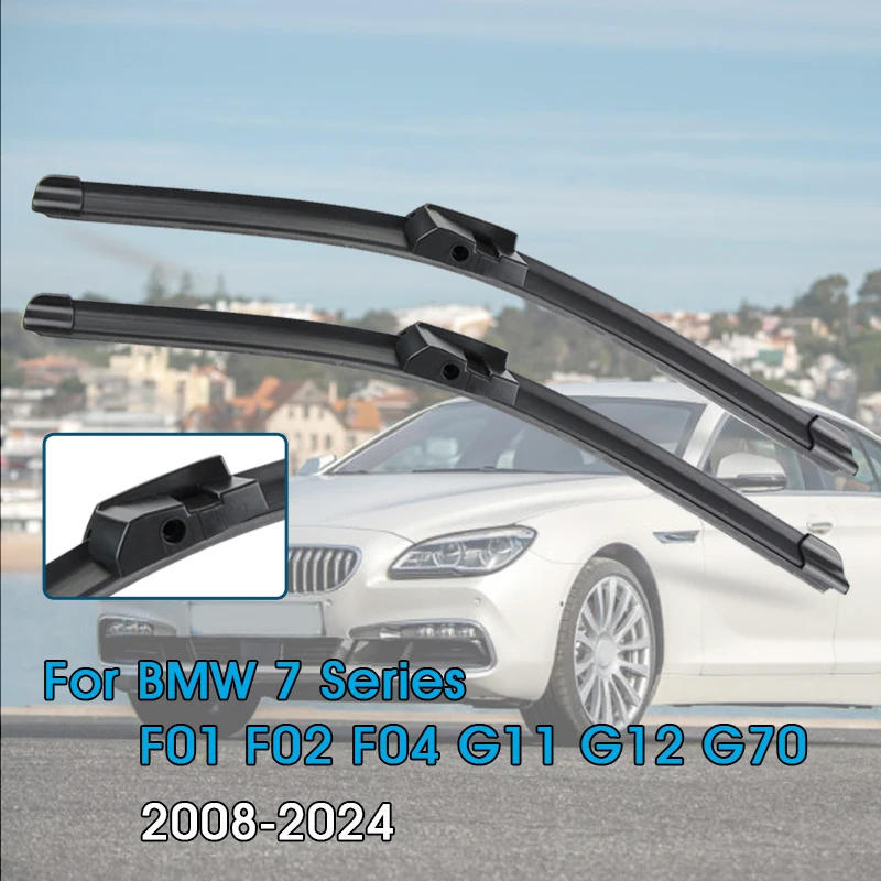 

Car Wiper Blades For BMW 7 Series F01 F02 F04 G11 G12 G70 2008-2024 Front Window Windscreen Windshield Wipers Auto Accessories