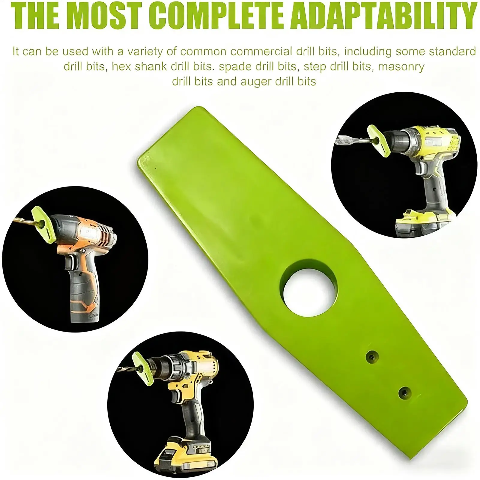 دليل الحفر للحفر اليدوي قياس دقيق مقياس ثقب مكتشف الحفر محدد أداة لتركيب درج الخزانة سطح الباب #4