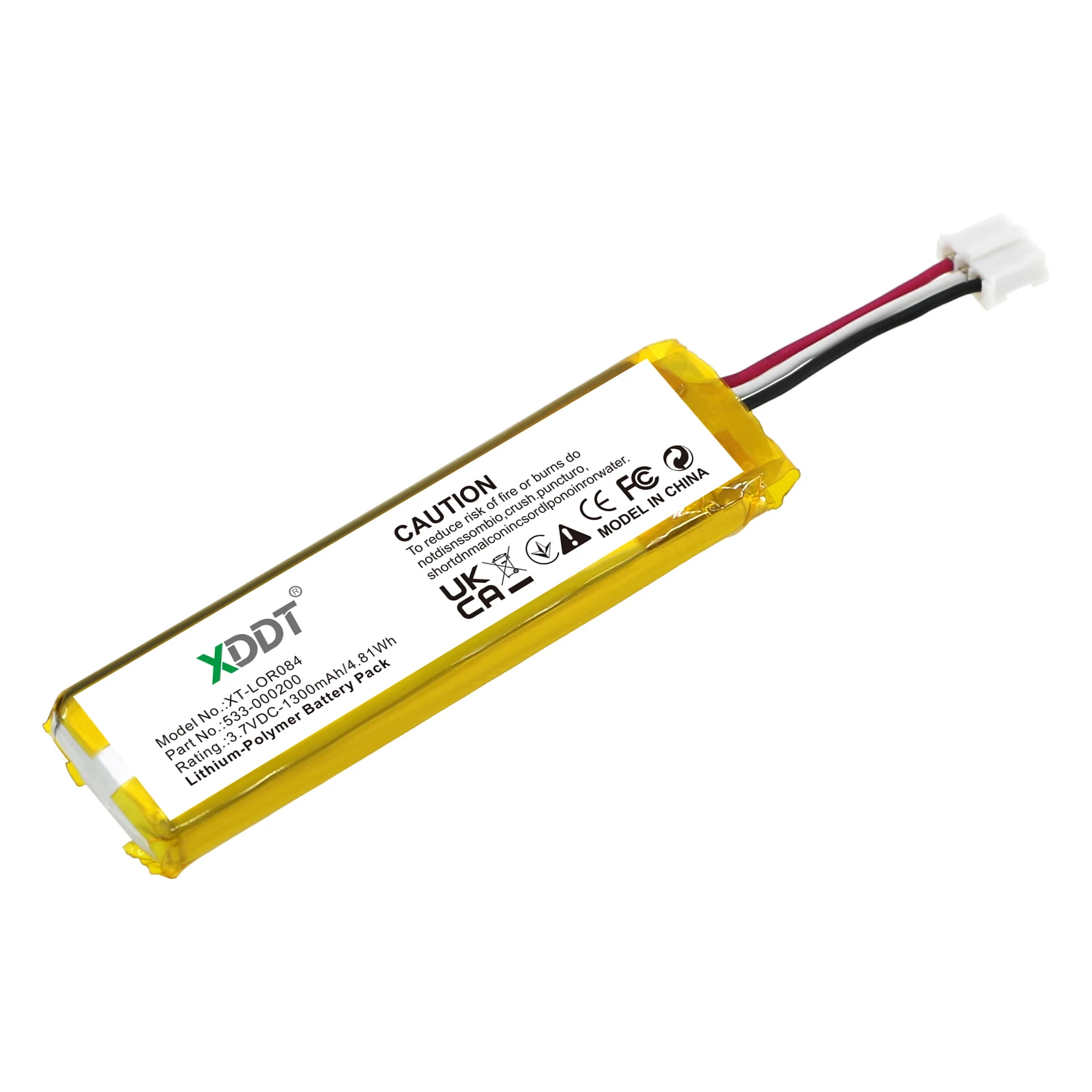 Keyboard Mouse Battery For Logitech:MX KEYS Mini,YR0084,920-010514,533-000200,1300mAh / 4.81Wh--Li-Polymer--3.70V