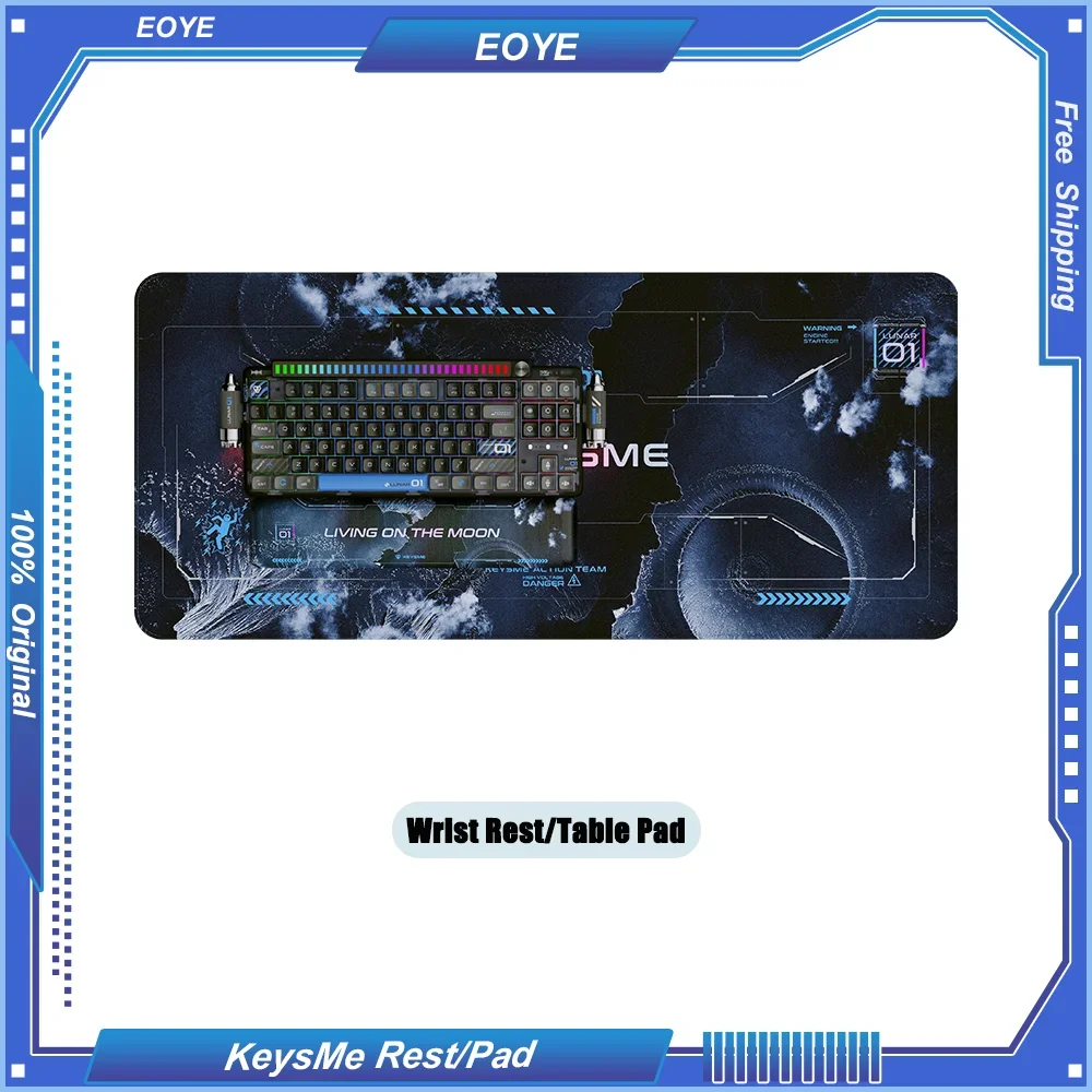 KeysMe Keyboard Wrist Rest Holder Hand Brackets Oversized Mouse Pad Esports Gaming Anti Slip Desk Table Laptop Theme Decoration