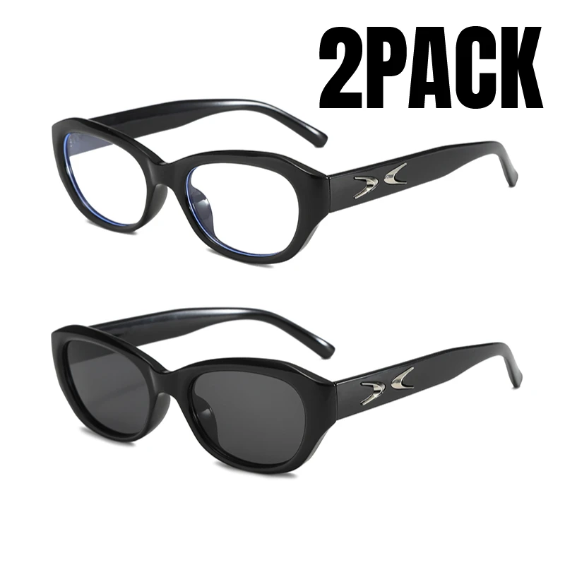 Fashion Y2K Sunglasses Women Star Decorate Sport Sun Glasses Men Vintage Futuristic  Shades New Luxury Brand Streetwear