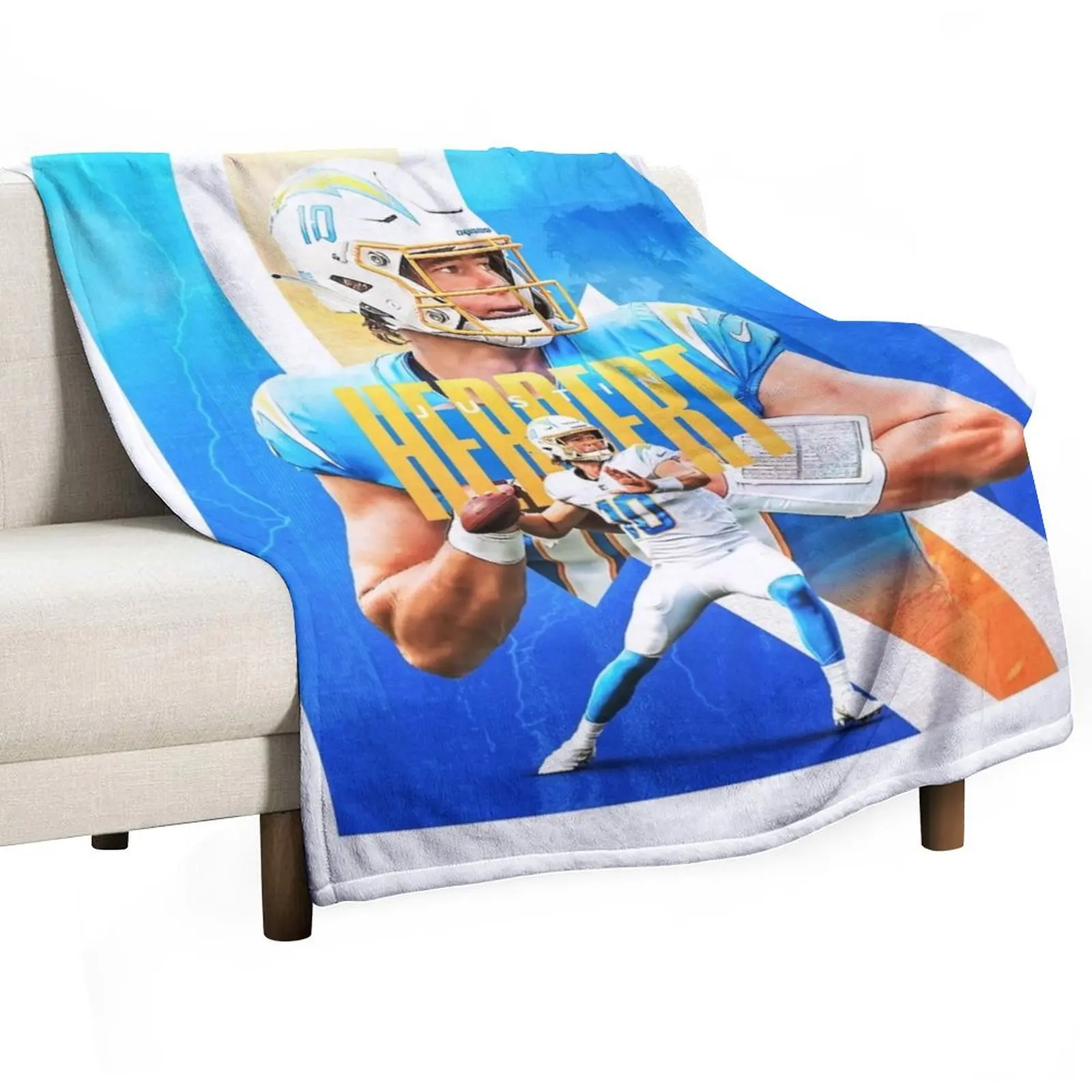 

Justin Herbert Throw Blanket Luxury Throw Sleeping Bag Sofa Throw Luxury Designer Blankets