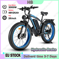 Electric Bicycle 3000W Dual Motor 48V26AH Lithium Battery Electric Bike Adult Hydraulic Brake 26*4 Inch Off-road Fat Tire E-bike