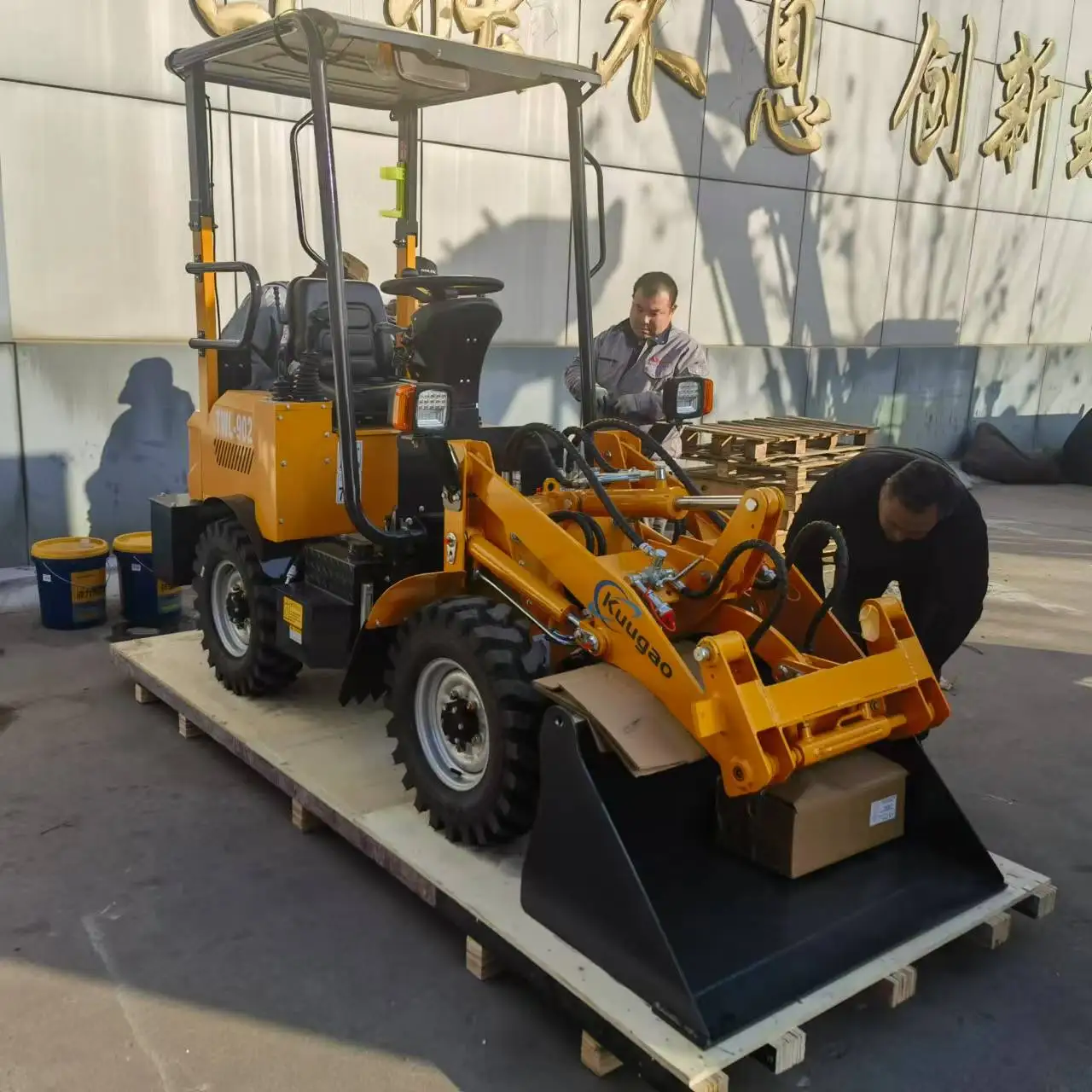 Mini loader Electric Wheel Loader With Large Capacity  front loader Free Shipping  backhoe loader Battery  Skid steer loader