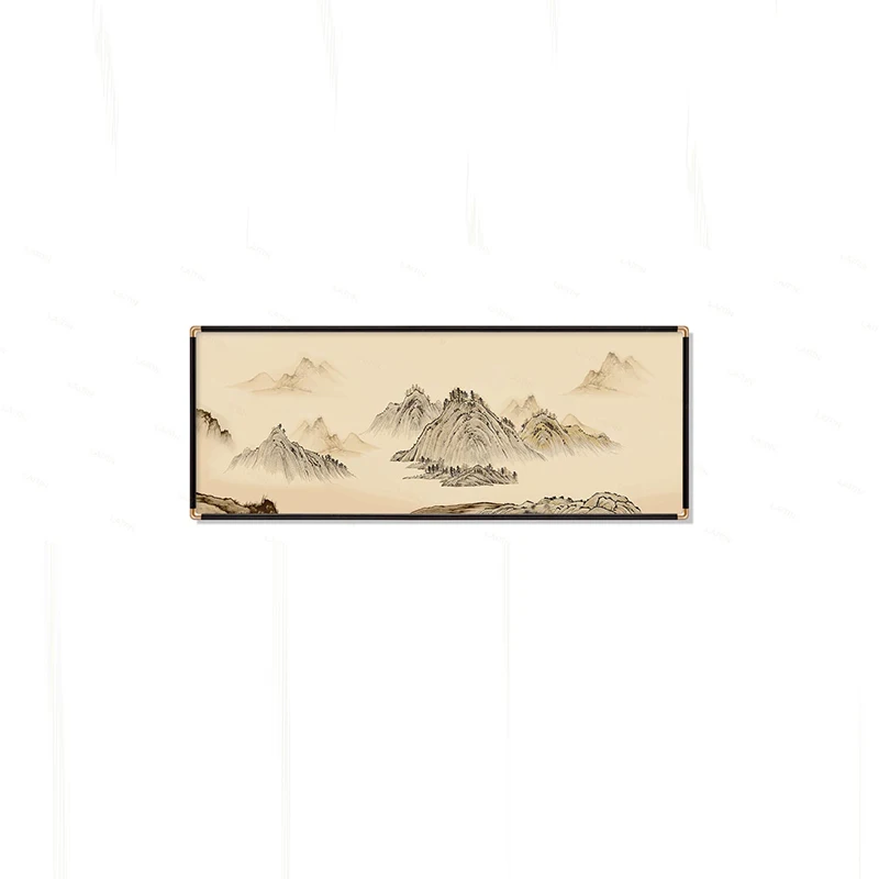 

Embroidery painting core thousands miles of rivers and mountains landscape painting sofa background wall office art decorative