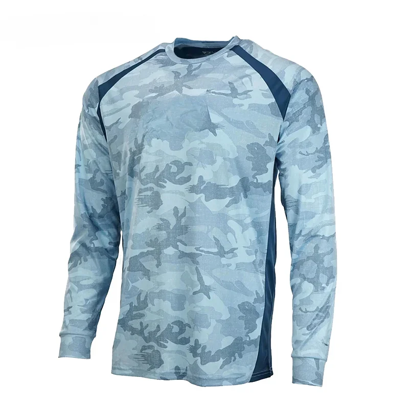 UPF 50+ Shirts Fishing Apparel Outdoor Long Sleeve Top Wear T-shirt Sun Protection Jersey Breathable UV Angling Clothing