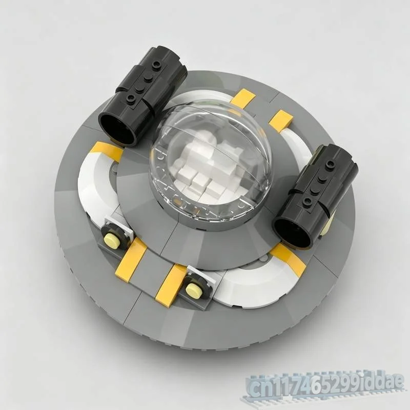 129PCS Animated Adventure Space Cruiser Portal Model Custom Puzzle Building Blocks DIY Creative Assembly Educational Toy Gifts