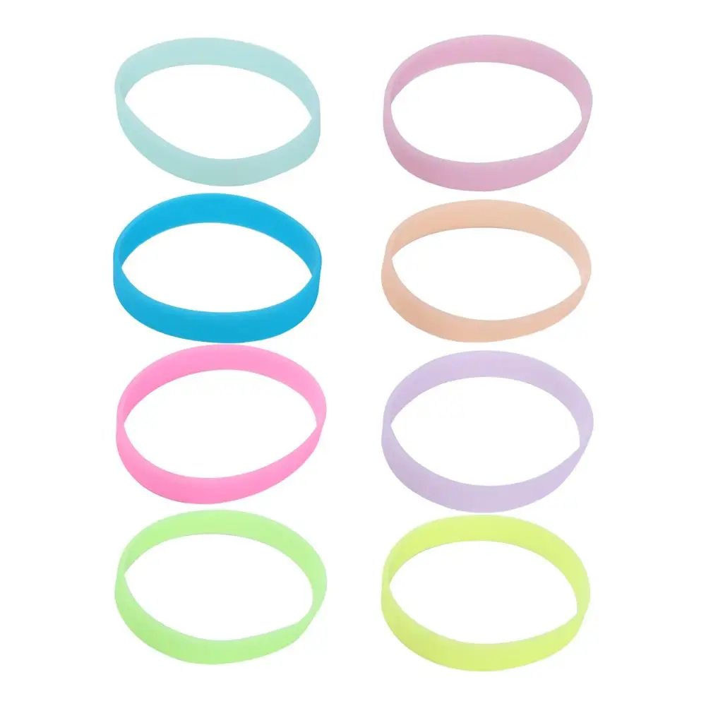الإسورة الصداقة العصابات أساور مرنة الأساور الرياضية مضيئة الأساور المطاطية اللياقة البدنية معصمه سيليكون العرق الفرقة