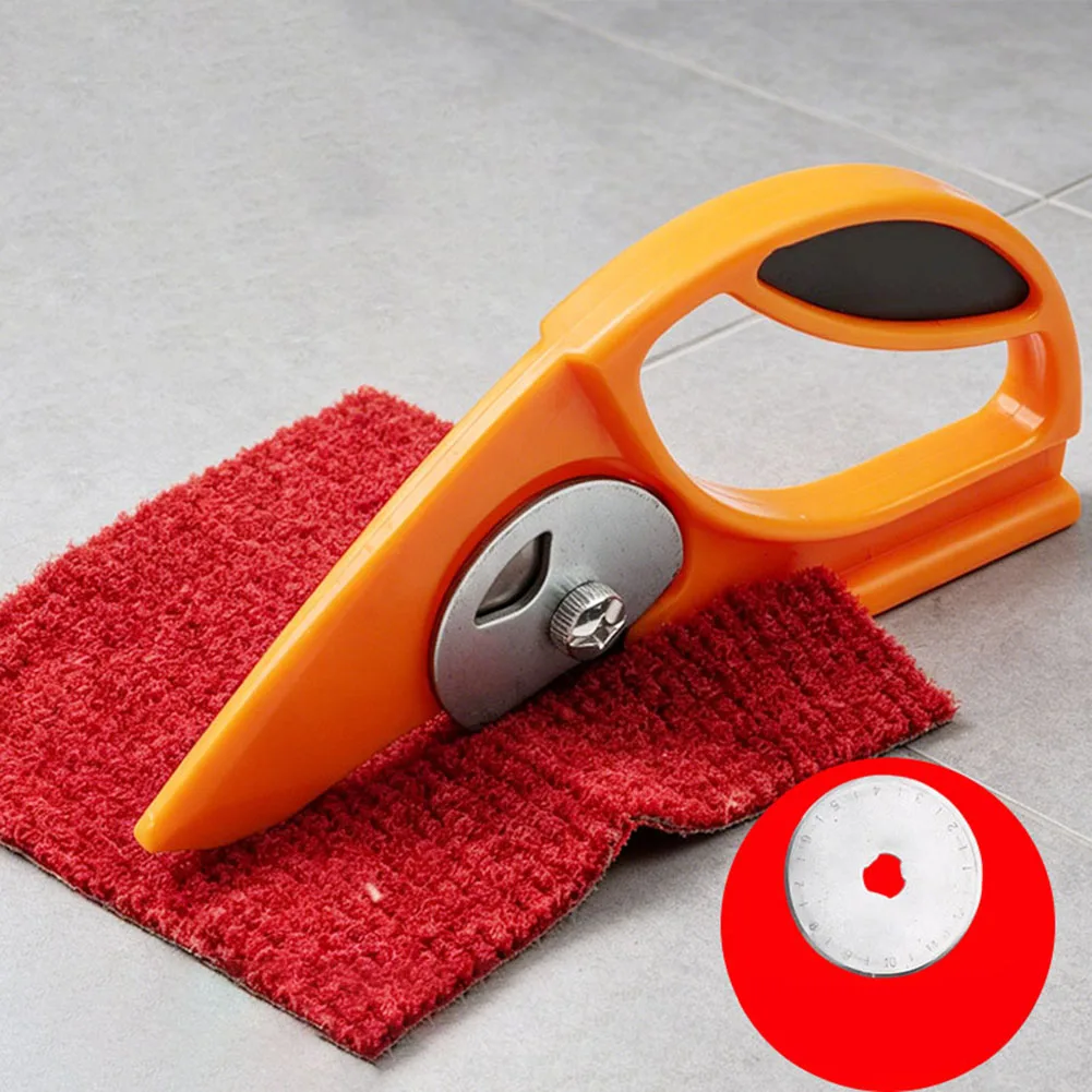 Carpet For Cutting Tool with Stainless Steel Rotary Blade for For Cutting Carpet Fabric Paper and Nylon Tape Functional Layout