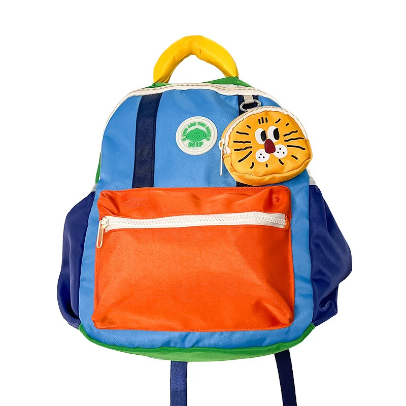 Children's backpack lightweight travel study backpack cute mother and child bag red canvas bag travel backpack backpack