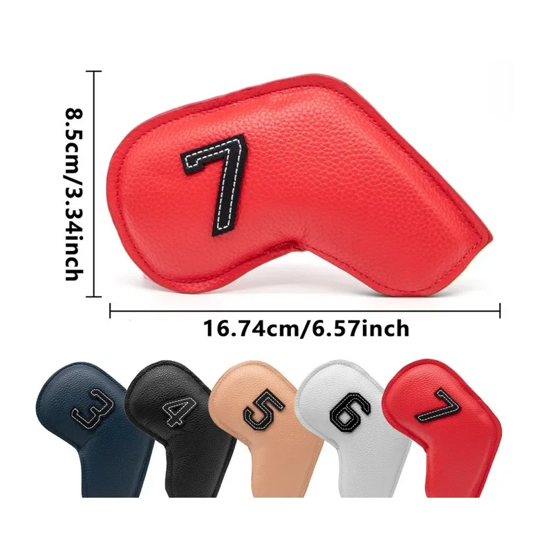 10pcs/set Golf Iron Headcover Sport Golf Club Head Cover Protector Embroidery Number Case Golfs Training Equipment Accessories