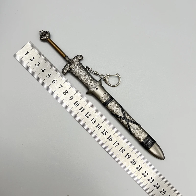 22 ซม.โลหะอาวุธ Atlantean ดาบ Conan the Barbarian Arnold Schwarzenegger อะนิเมะอุปกรณ์ต่อพ่วงรุ่น 1:6 ตุ๊กตาอุปกรณ์ของเล่น