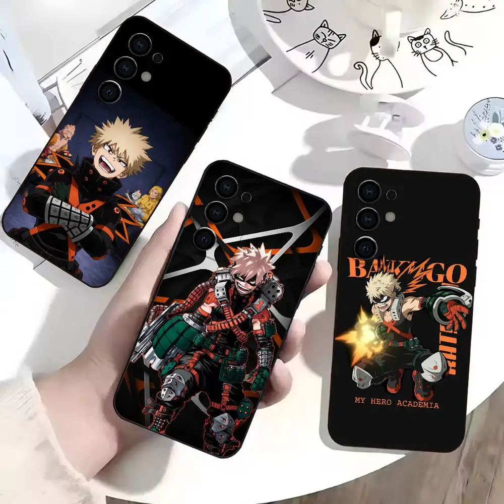 Hero Academia Katsuki Bakugo  Phone Case Black Silicone Soft For Samsung S25,S24,S21,S22,S23,S30,Ultra,S20,Plus,Fe,Lite