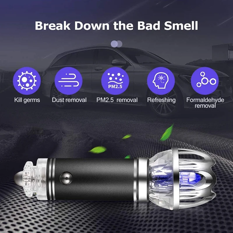 Car Air Purifier Cleaner Removes, Smoke, Bad Smell And Odors For Automobile