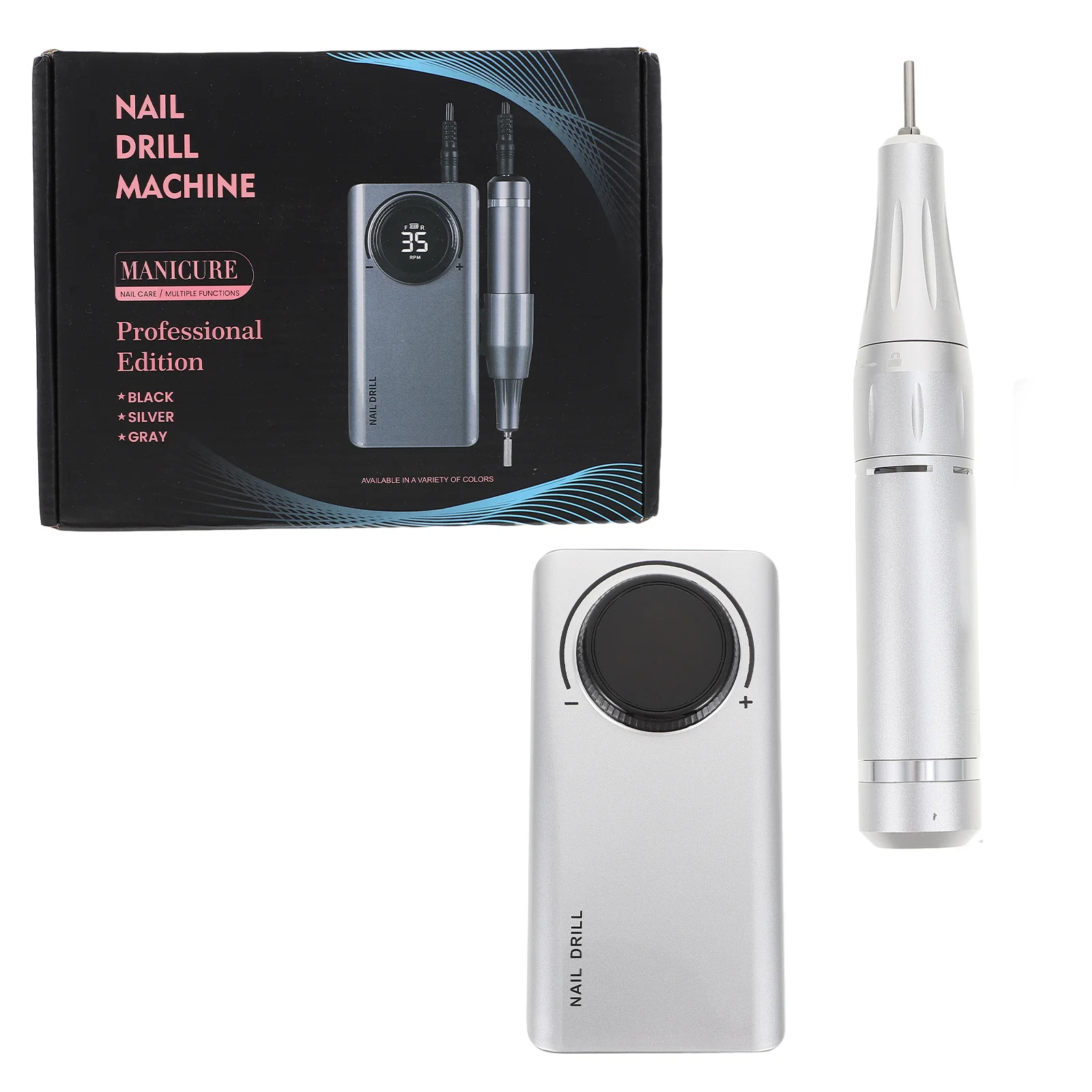 Caneta de moagem de unhas portátil usb recarregável elétrica manicure broca ferramenta para polidor da arte do prego uso em salão de beleza em casa