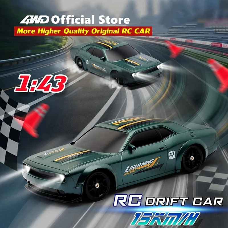 Voiture RC Drift 1:64 – 2,4 GHz, 4 Roues Motrices, Batterie Li-ion, Cadeau Enfants Adultes