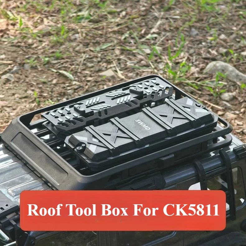 RC Crawler Upgrade Parts Custom Roof Tool Box For 1/7 CK5811 V2 Non‑Destructive Installation Simulation Decor Mod Accessory