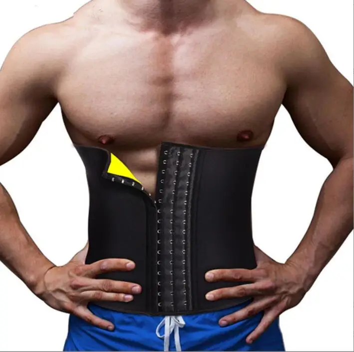 

corset sweat-vest Male Waist Trainer Cincher Corset Male Body Modeling Belt Tummy Slimming Strap Sport Gym Fitness Shapewear