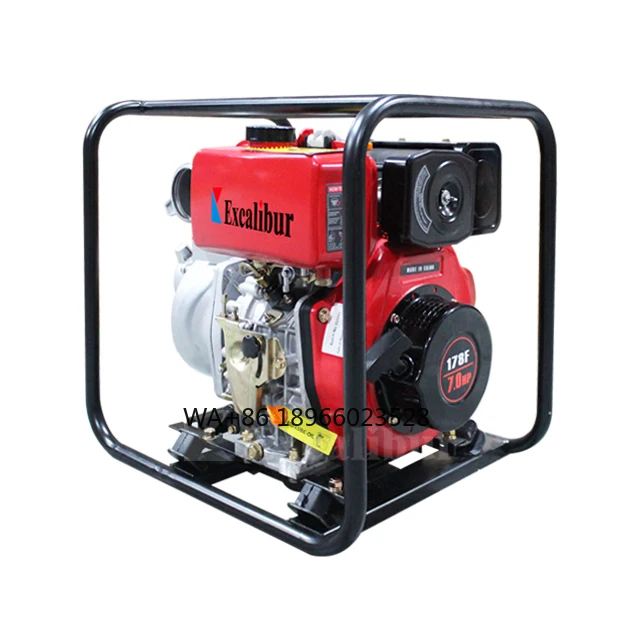 

2-Inch diesel high-pressure water pump with 5.5hp engine