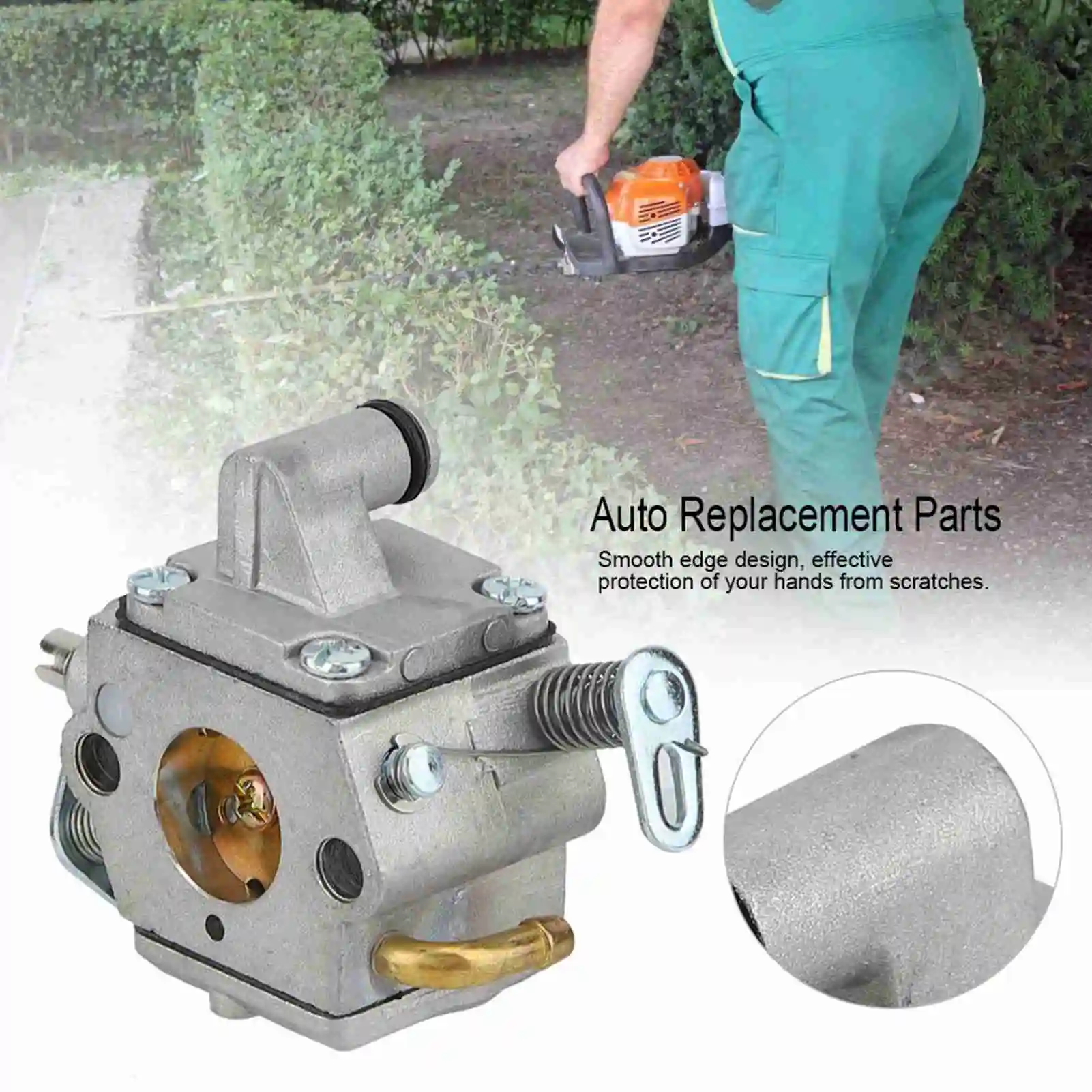 Карбюратор Карбюратор для бензопилы STIHL MS170 MS180 017 018 1130-120-0603 Zama C1Q-S57B, прочный, нержавеющий, простая установка