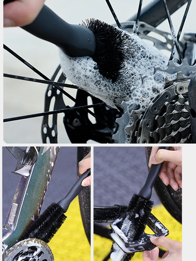 Fahrrad-Reinigungswerkzeug-Set, Fahrrad-Reinigungsbürste, Werkzeug, Fahrrad-Reinigungsset für Mountain Road City BMX und Faltrad